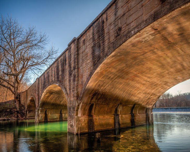 Bennett Spring State Park Arch On Bridge