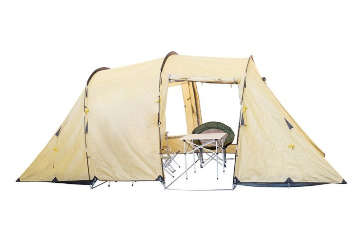 Isolated Camping Tent For Waterproofing In White Background