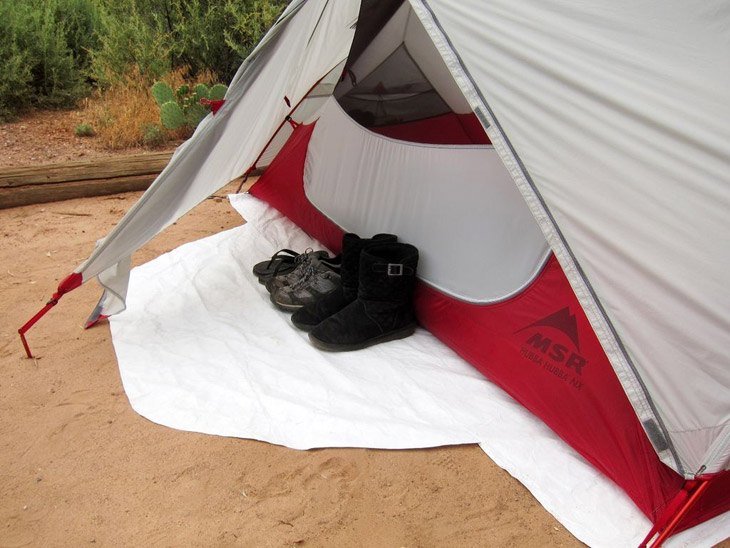 A DYI Tent Footprint For Hot Summer